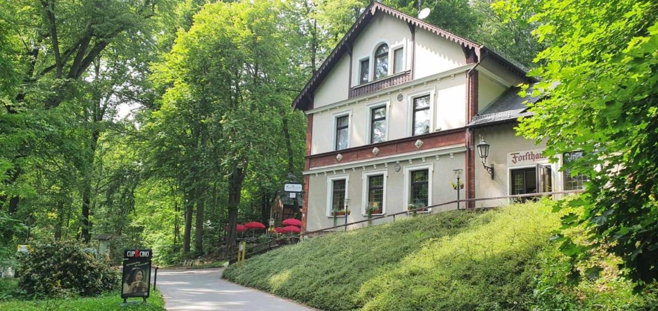 Forsthaus Apartment Crimmitschau Bagian luar foto